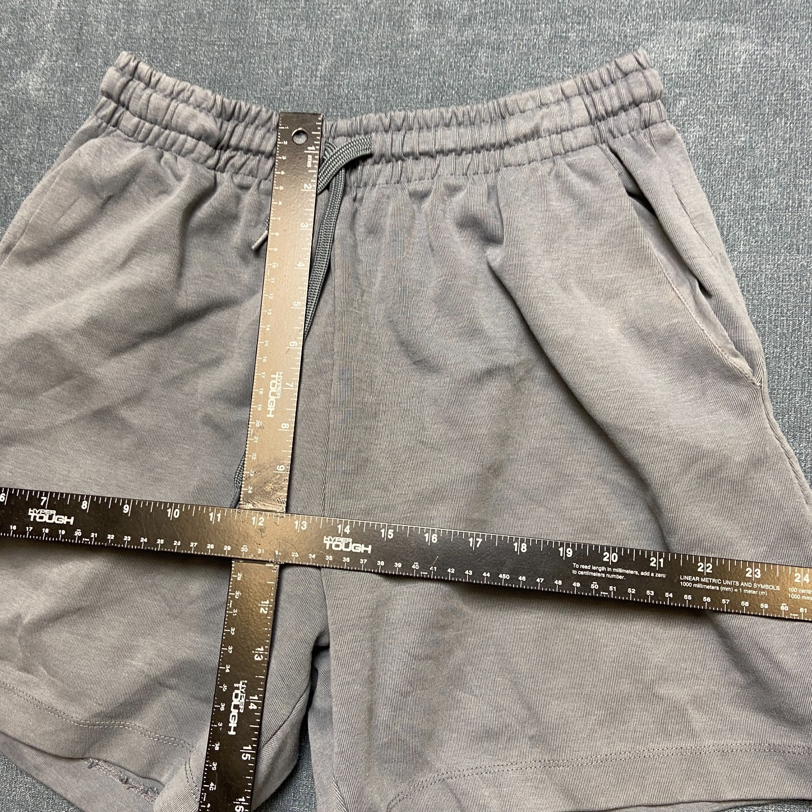 Zara Sweat Shorts Mens Large Gray Athletic Gym Training Pleated Drawstring Waist — image 7 of 8